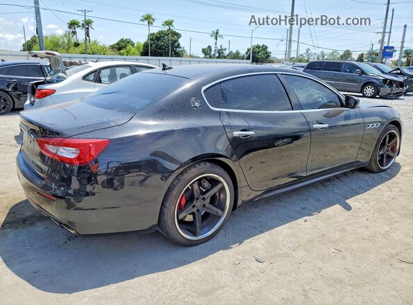 ZAM56RPL5H1232328 2017 MASERATI QUATTROPOR Black Tył prawy
