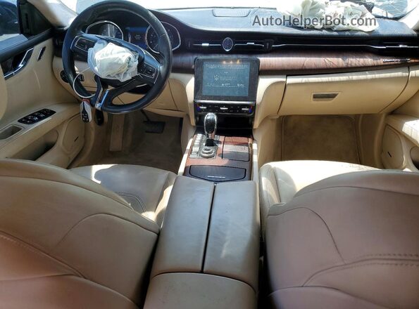 ZAM56RPL5H1232328 2017 MASERATI QUATTROPOR Black Widok deski rozdzielczej