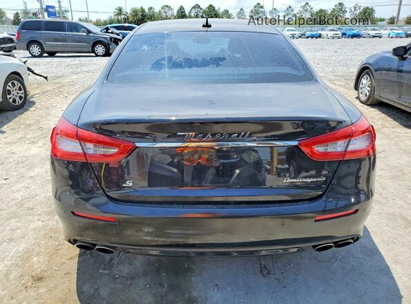 ZAM56RPL5H1232328 2017 MASERATI QUATTROPOR Black Widok z tyłu