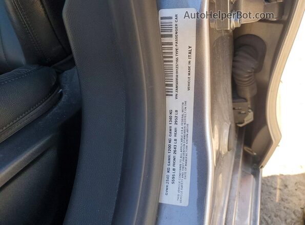 ZAM56RRA1H1237165 2017 MASERATI QUATTROPOR Silver 