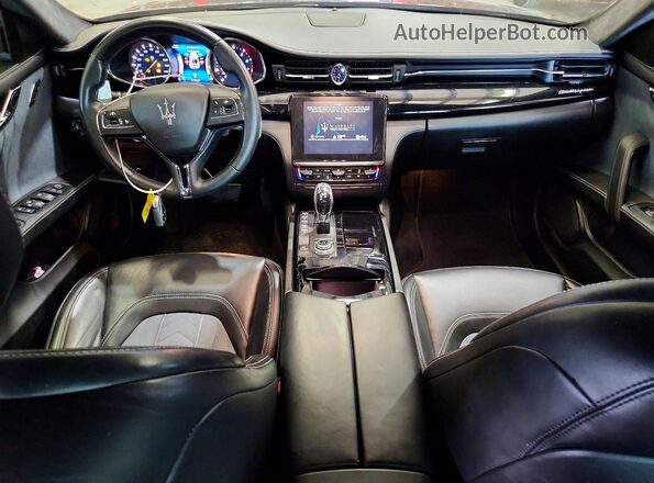 ZAM56RRL6H1235803 2017 MASERATI QUATTROPOR Charcoal Vista del salpicadero