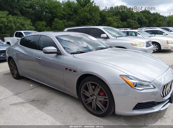 ZAM56YPLXJ1285221 2018 MASERATI QUATTROPOR Light Blue Вид задней части салона
