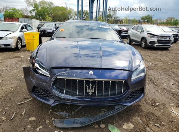 ZAM56YRA8J1287626 2018 MASERATI QUATTROPOR Синий Вид спереди