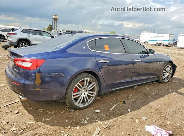 ZAM56YRA8J1287626 2018 MASERATI QUATTROPOR Синий Задняя правая четверть