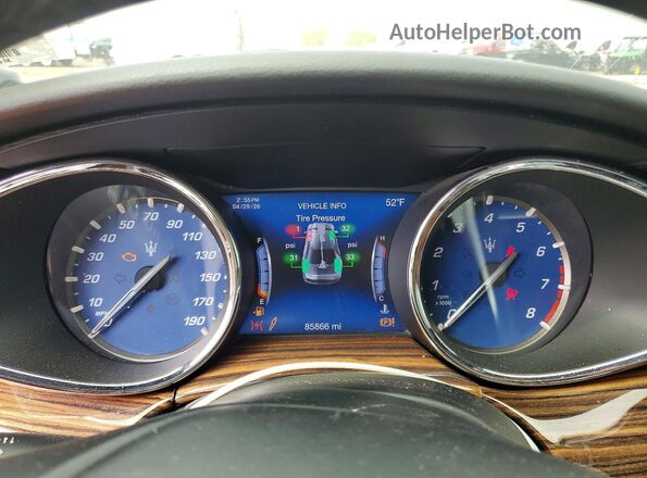 ZAM56YRA8J1287626 2018 MASERATI QUATTROPOR Синий Вид щитка приборов