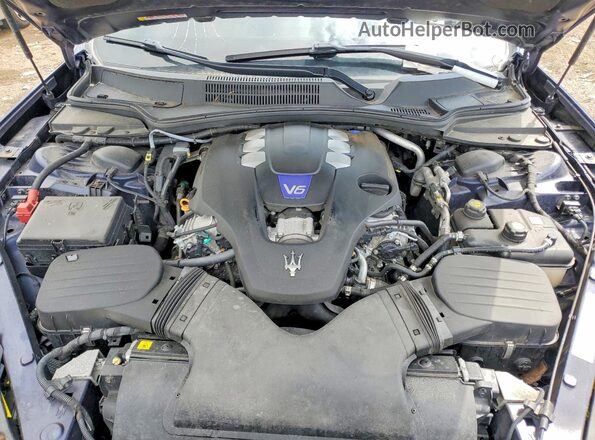 ZAM56YRA8J1287626 2018 MASERATI QUATTROPOR Синий Вид задней части салона
