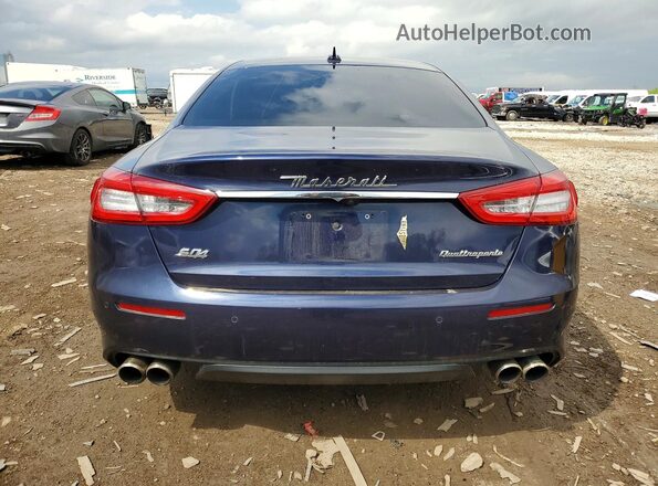 ZAM56YRA8J1287626 2018 MASERATI QUATTROPOR Синий Вид сзади