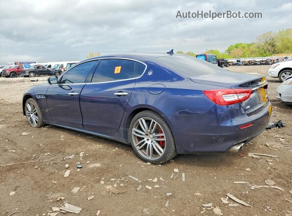 ZAM56YRA8J1287626 2018 MASERATI QUATTROPOR Синий Задняя левая четверть