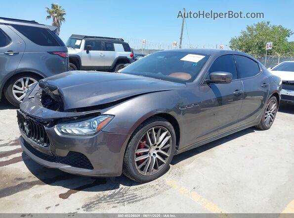 ZAM57RSA0G1189146 2016 MASERATI GHIBLI Gray Front left