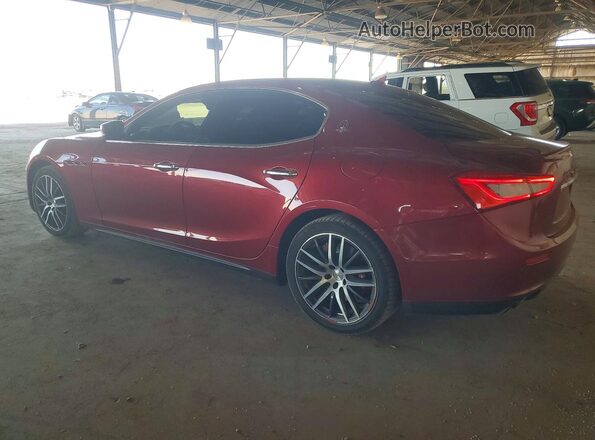 ZAM57RSA3H1217216 2017 MASERATI GHIBLI Maroon Rear left