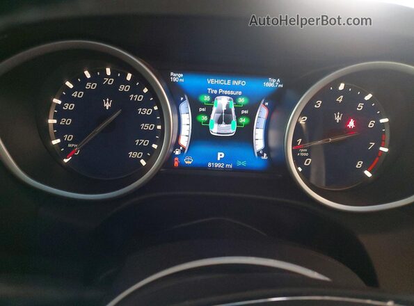 ZAM57RSA3H1217216 2017 MASERATI GHIBLI Maroon Instrument cluster view