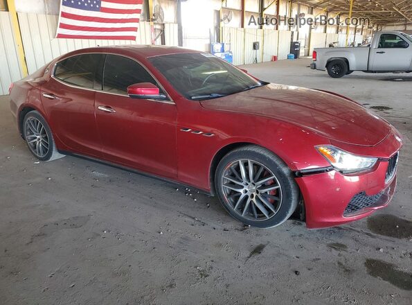 ZAM57RSA3H1217216 2017 MASERATI GHIBLI Maroon Front right