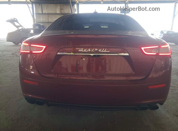 ZAM57RSA3H1217216 2017 MASERATI GHIBLI Maroon Rear view