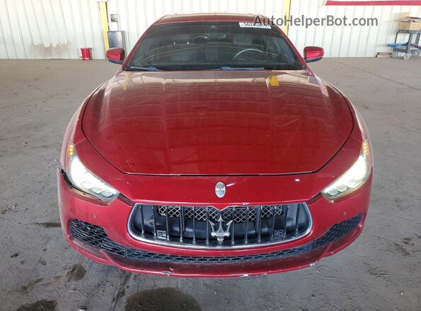 ZAM57RSA3H1217216 2017 MASERATI GHIBLI Maroon Front view