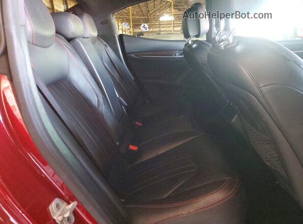ZAM57RSA3H1217216 2017 MASERATI GHIBLI Maroon Rear seats view