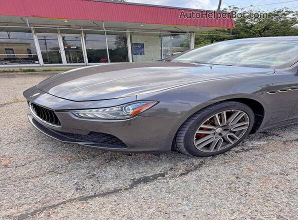 ZAM57RSA7G1172375 2016 MASERATI GHIBLI Charcoal Rear left