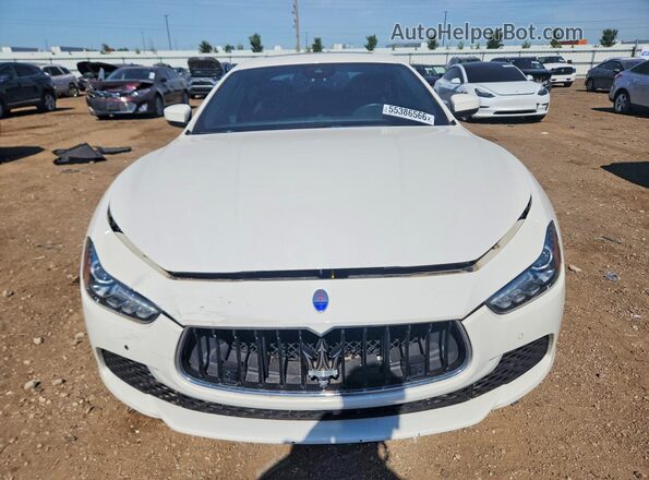 ZAM57RTA3H1237139 2017 MASERATI GHIBLI White Front view