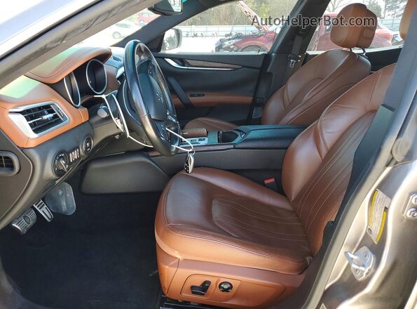 ZAM57RTA6G1171524 2016 MASERATI GHIBLI Gray წინა სალონის ხედი