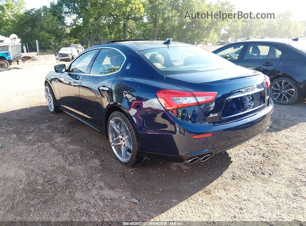 ZAM57RTA6H1248362 2017 MASERATI GHIBLI Dark Blue Trasero izquierdo