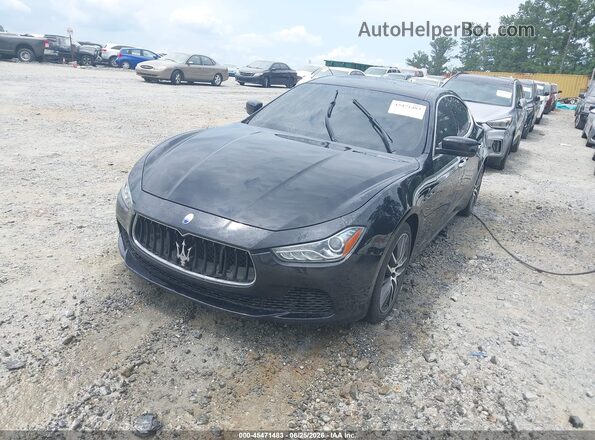 ZAM57RTA7G1176358 2016 MASERATI GHIBLI Black Առջևի ձախ երեք քառորդ տեսարան