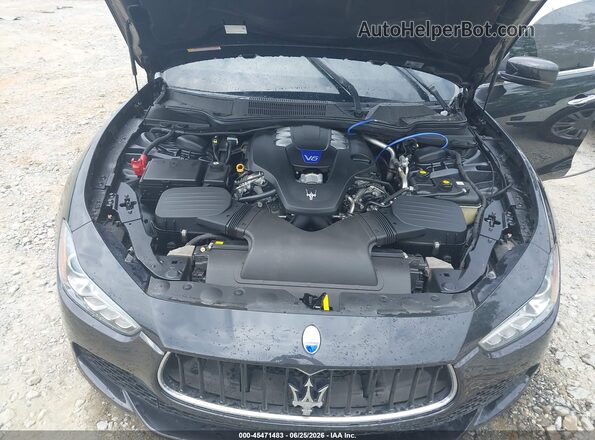 ZAM57RTA7G1176358 2016 MASERATI GHIBLI Black Հետևի տեսք