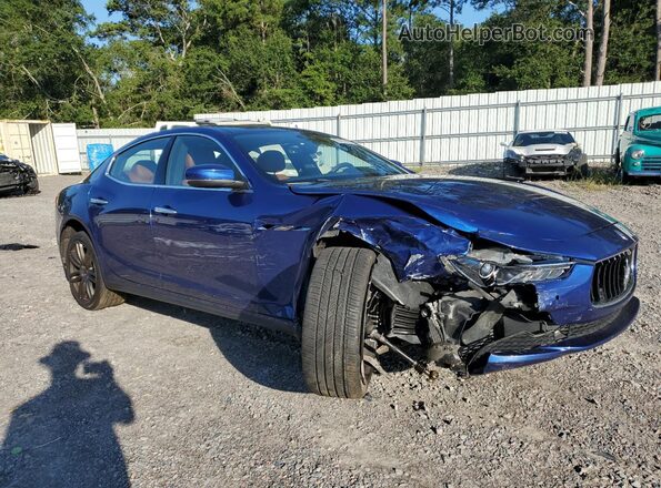 ZAM57RTL0H1240968 2017 MASERATI GHIBLI Blue Front right