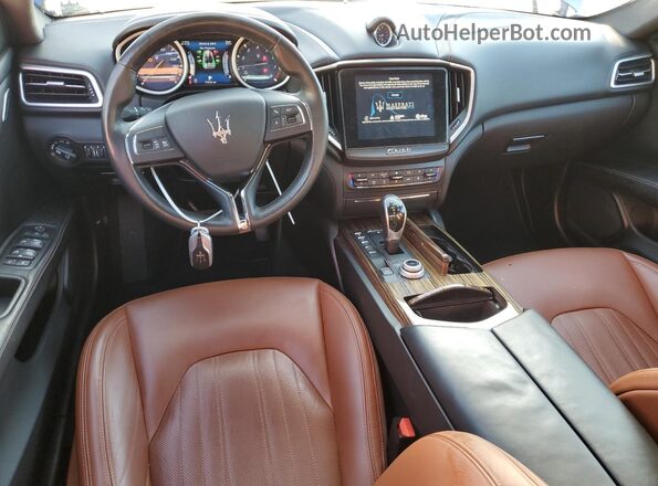 ZAM57RTL0H1240968 2017 MASERATI GHIBLI Blue Dashboard view