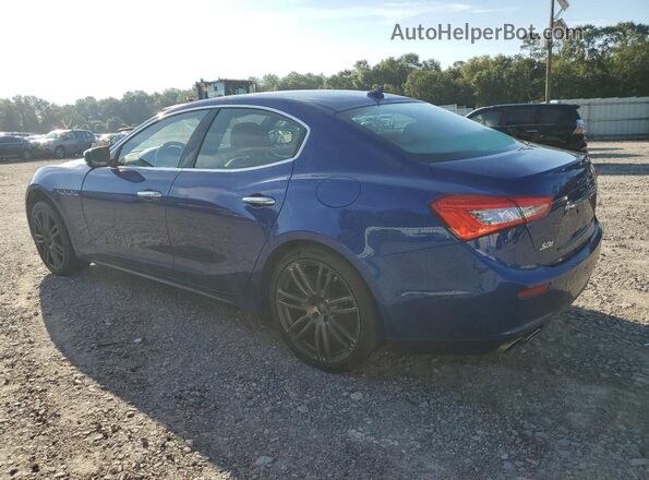 ZAM57RTL0H1240968 2017 MASERATI GHIBLI Blue Rear left