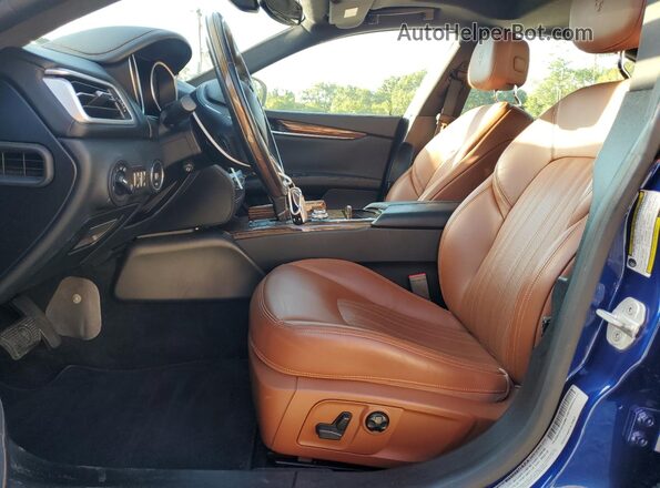 ZAM57RTL0H1240968 2017 MASERATI GHIBLI Blue Front interior view