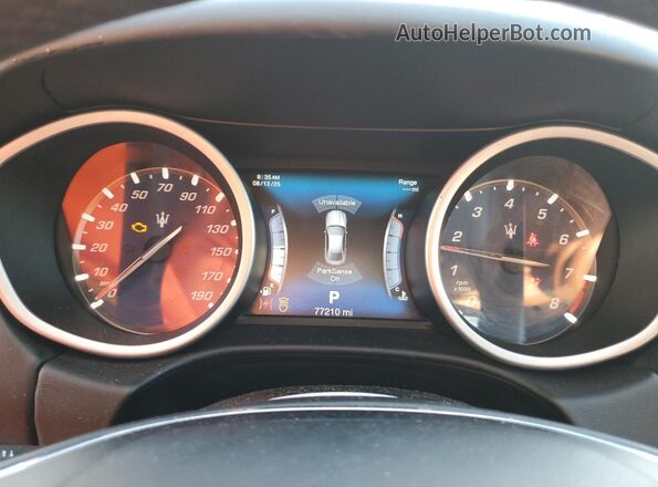 ZAM57RTL0H1240968 2017 MASERATI GHIBLI Blue Instrument cluster view