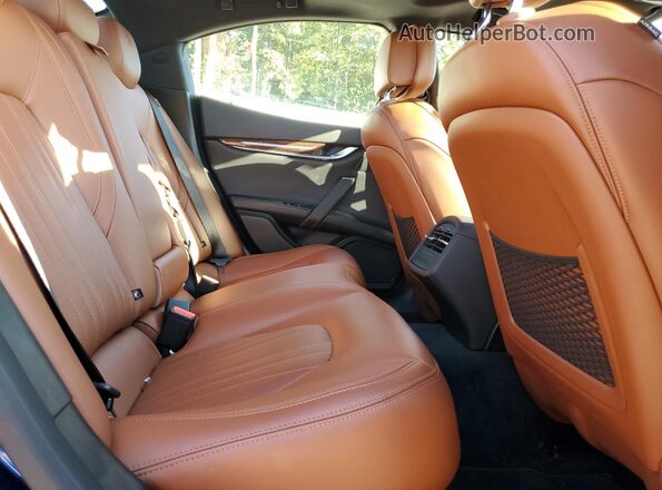 ZAM57RTL0H1240968 2017 MASERATI GHIBLI Blue Rear seats view