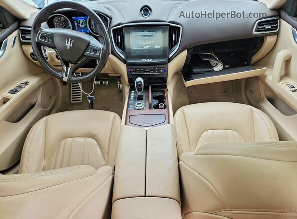 ZAM57RTL0H1242316 2017 MASERATI GHIBLI Blue Առջևի վահանակի տեսք