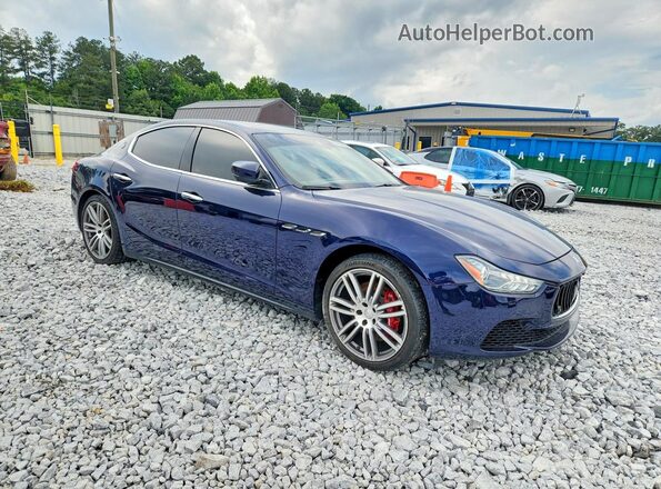 ZAM57RTL0H1242316 2017 MASERATI GHIBLI Blue Առջևի աջ
