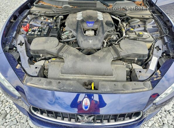 ZAM57RTL0H1242316 2017 MASERATI GHIBLI Blue Սալոնի հետևի տեսք