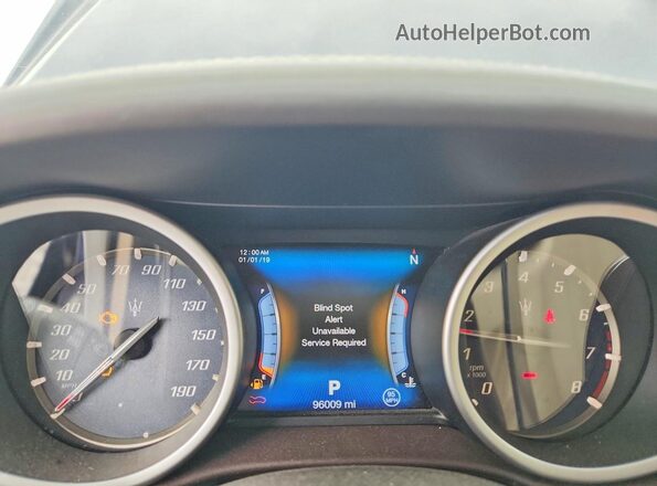 ZAM57RTL0H1242316 2017 MASERATI GHIBLI Blue Սարքավորումների վահանակի տեսք