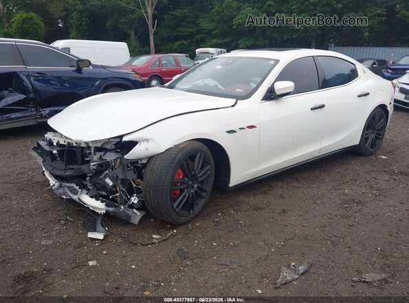 ZAM57RTS1H1238119 2017 MASERATI GHIBLI White Przód lewy