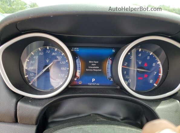 ZAM57RTS8H1249957 2017 MASERATI GHIBLI Black Instrument cluster view