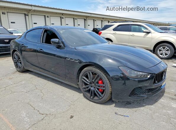 ZAM57RTS8H1249957 2017 MASERATI GHIBLI Black Front right