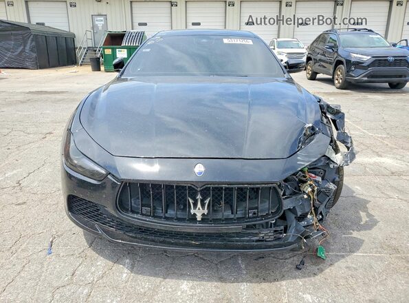 ZAM57RTS8H1249957 2017 MASERATI GHIBLI Black Front view