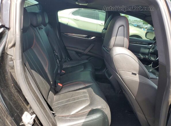 ZAM57RTS8H1249957 2017 MASERATI GHIBLI Black Rear seats view