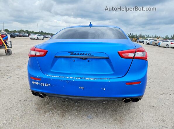 ZAM57XSA2J1293178 2018 MASERATI GHIBLI Blue Вид ззаду