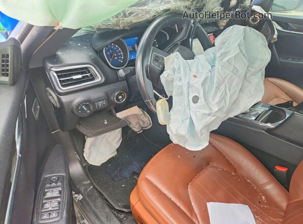 ZAM57XSA2J1293178 2018 MASERATI GHIBLI Blue Вид панелі приладів