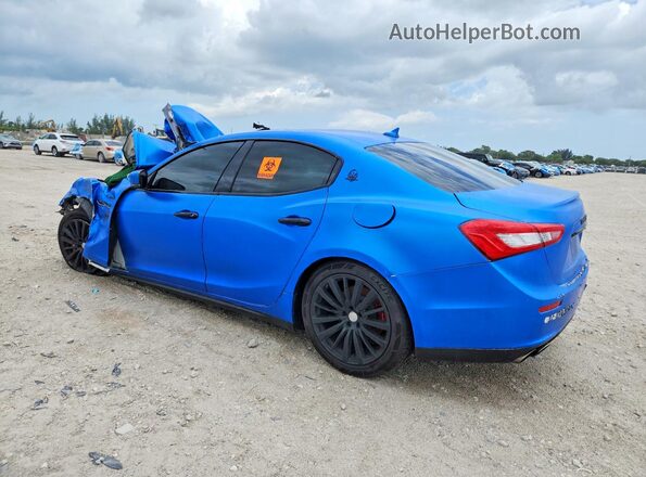 ZAM57XSA2J1293178 2018 MASERATI GHIBLI Blue Задня ліва чверть