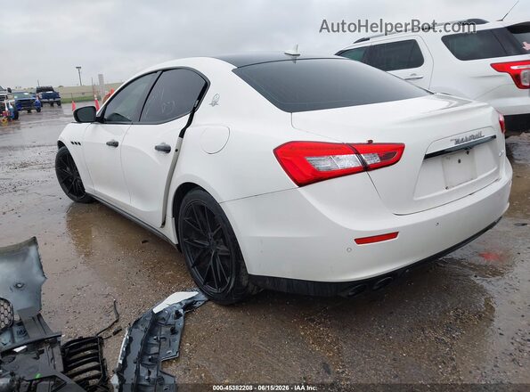 ZAM57XSA3H1206298 2017 MASERATI GHIBLI White Trasero izquierdo