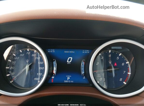 ZAM57XSA4K1310130 2019 MASERATI GHIBLI Black Հետևի նստատեղերի տեսք