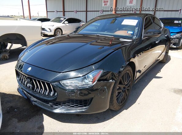 ZAM57XSA4K1310130 2019 MASERATI GHIBLI Black Առջևի ձախ երեք քառորդ տեսարան