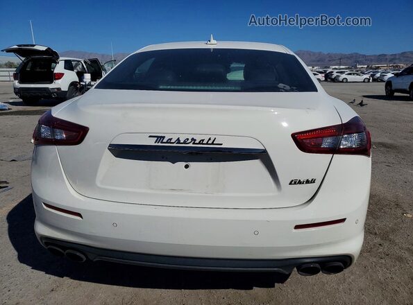 ZAM57XSA4K1325128 2019 MASERATI GHIBLI White Widok z tyłu