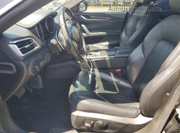 ZAM57XSA7H1206269 2017 MASERATI GHIBLI Black Вид салону спереду