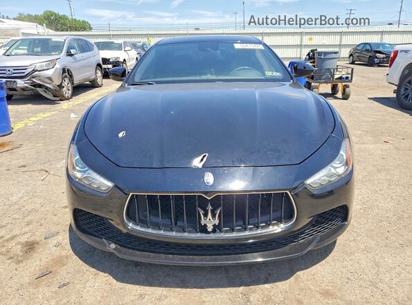 ZAM57XSA7H1206269 2017 MASERATI GHIBLI Black Вид спереду