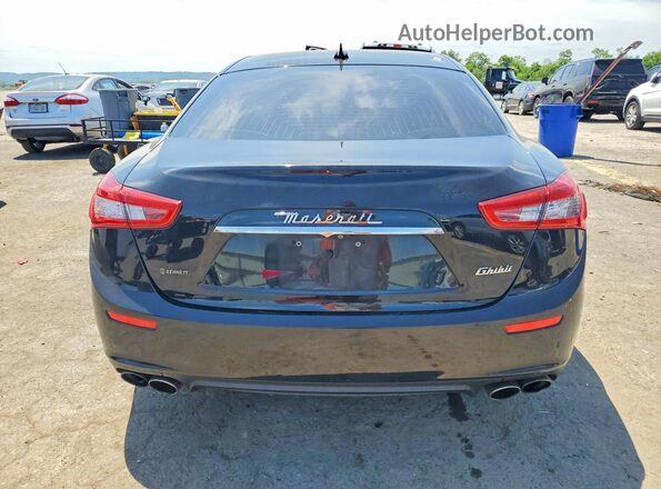 ZAM57XSA7H1206269 2017 MASERATI GHIBLI Black Вид ззаду